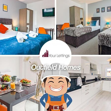 5-Bedroom Contractor House With 10 Beds Free Parking And Free Wifi - Outfield Homes By Your Lettings Short Lets & Serviced Accommodation Peterborough Eksteriør bilde